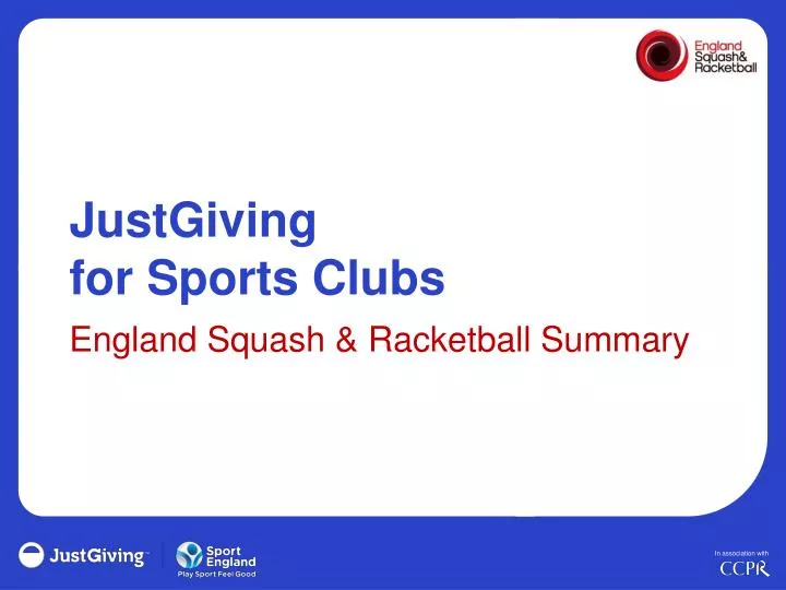 justgiving for sports clubs