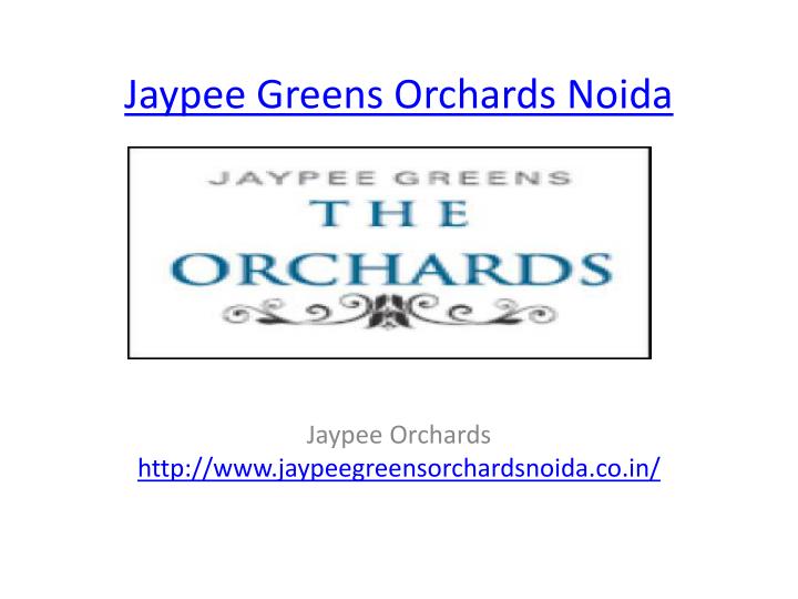 jaypee greens orchards noida