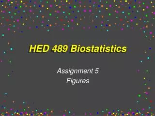 HED 489 Biostatistics