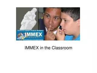IMMEX in the Classroom