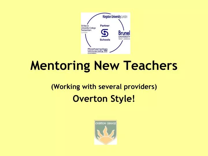 mentoring new teachers