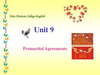 New Horizon College English Unit 9 Premarital Agreements