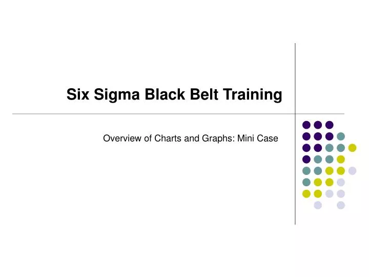 six sigma black belt training