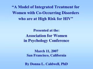 Association for Women in Psychology Conference