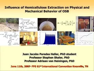 Juan Jacobo Paredes Heller, PhD student Professor Stephen Shaler, PhD Professor Adriaan van Heiningen, PhD