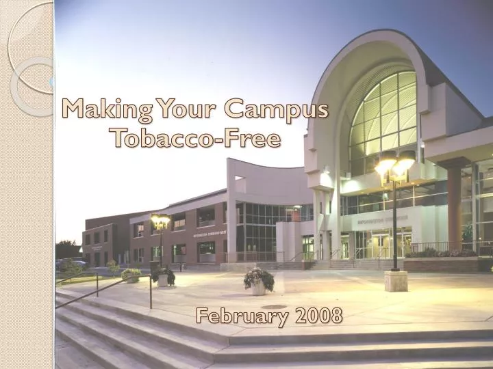 making your campus tobacco free