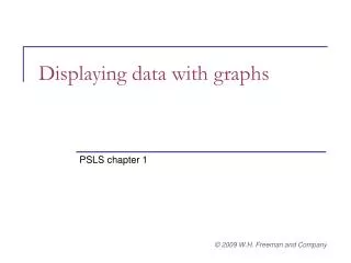 Displaying data with graphs