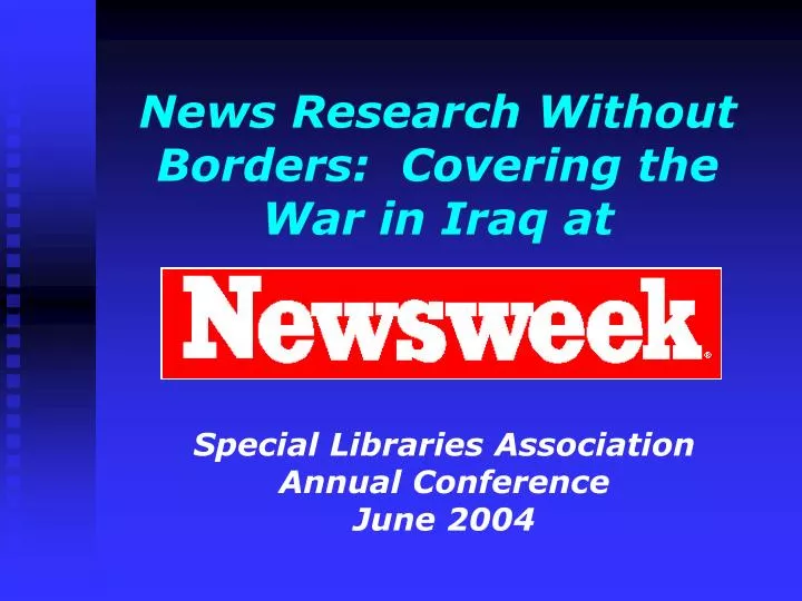 news research without borders covering the war in iraq at