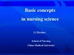 Basic concepts in nursing science - slide 1