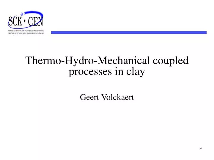 thermo hydro mechanical coupled processes in clay