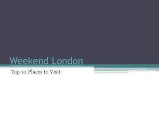 Weekend London - london.tileuropa.no