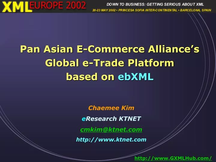 pan asian e commerce alliance s global e trade platform based on ebxml