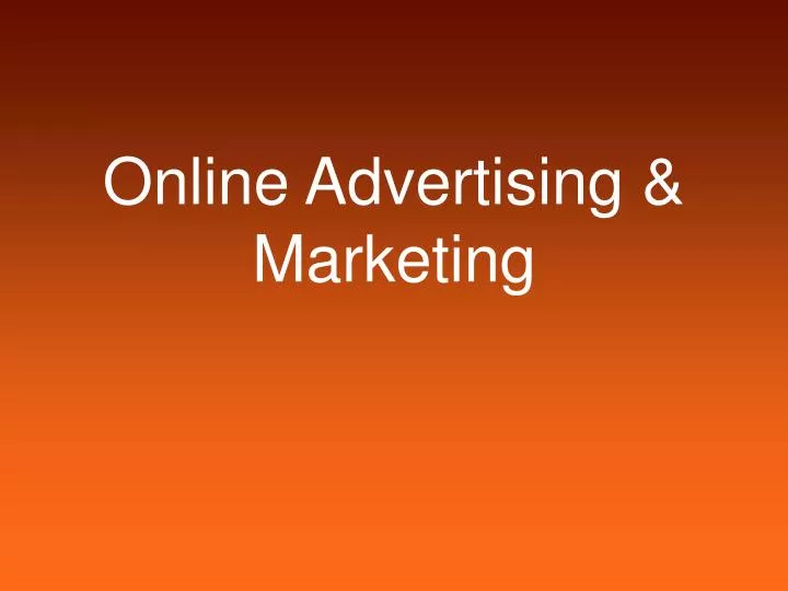 online advertising marketing