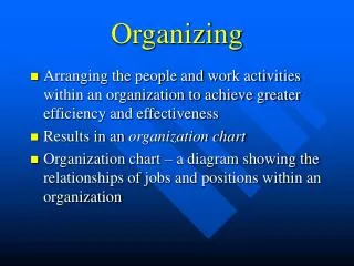 Organizing