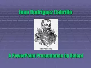 Juan Rodriguez Cabrillo