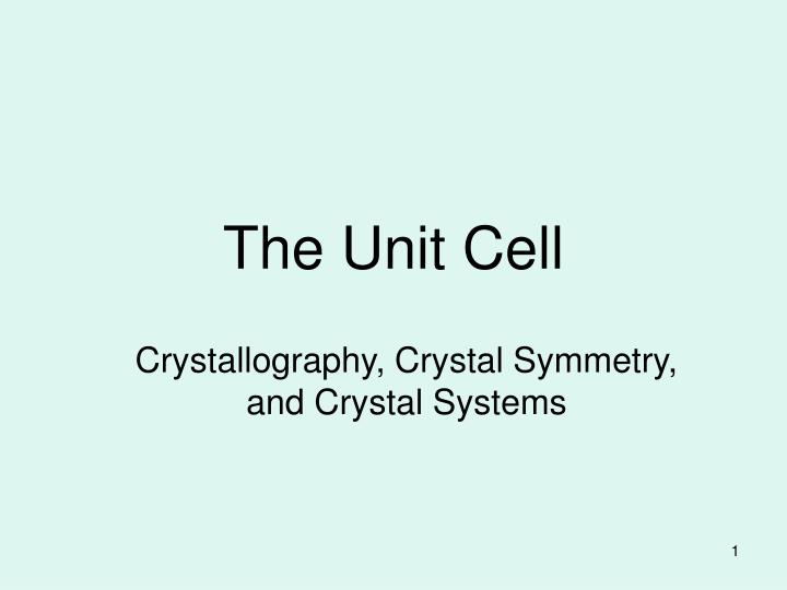 the unit cell