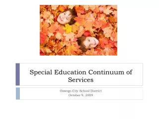 special education continuum of services