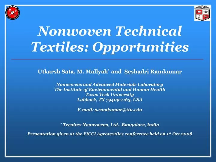 nonwoven technical textiles opportunities