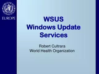 WSUS Windows Update Services