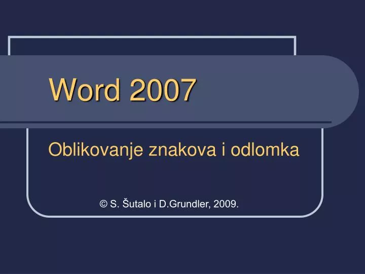 word 2007