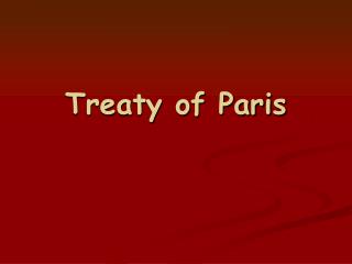 Treaty of Paris