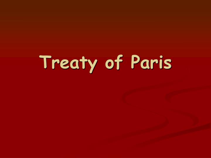 treaty of paris