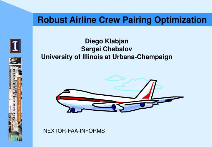 robust airline crew pairing optimization