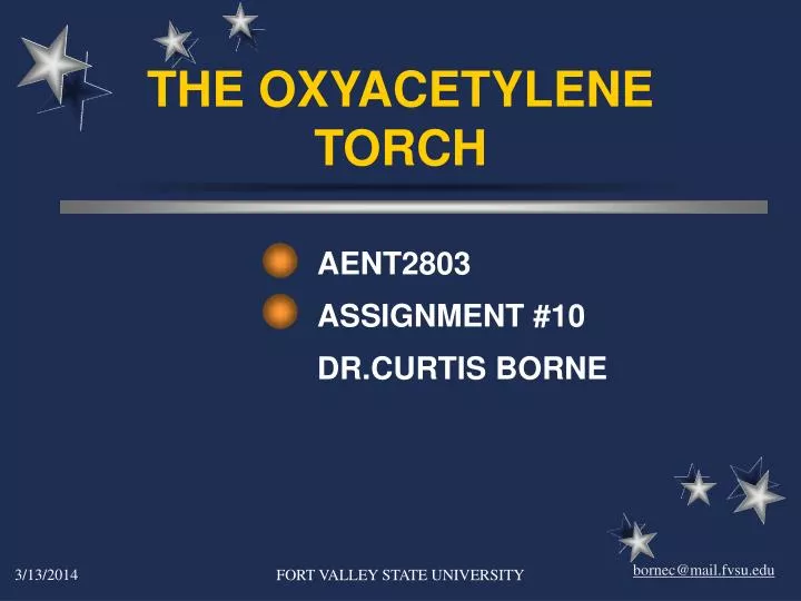 the oxyacetylene torch