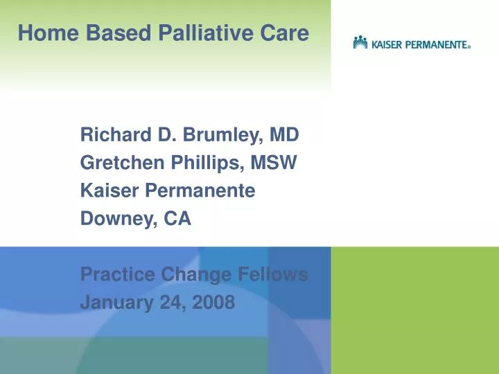 home based palliative care