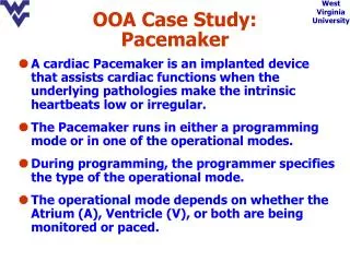OOA Case Study: Pacemaker
