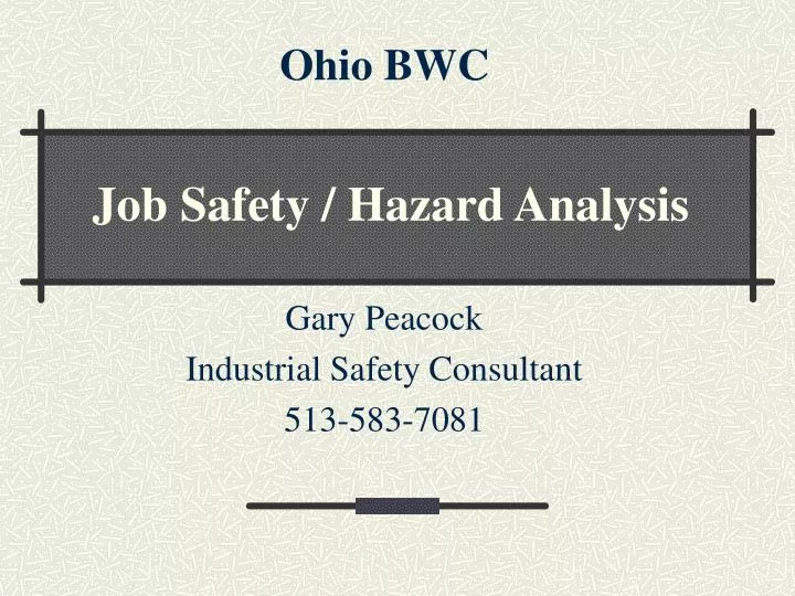 job safety hazard analysis