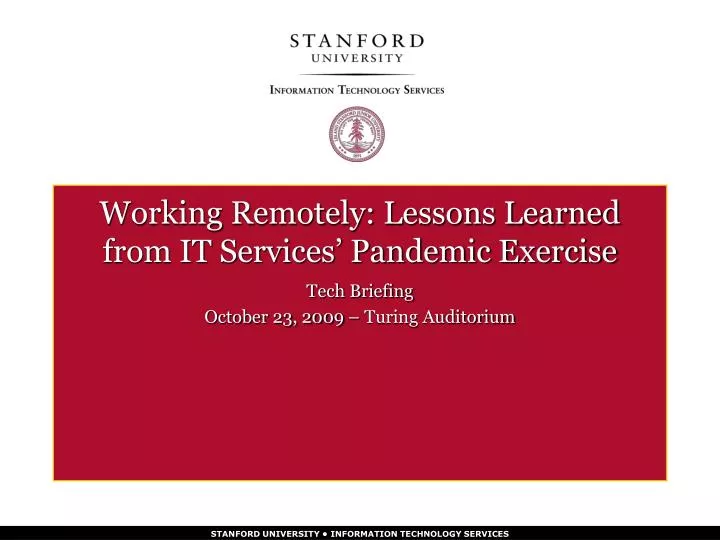 working remotely lessons learned from it services pandemic exercise
