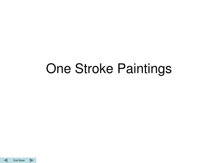 one stroke paintings