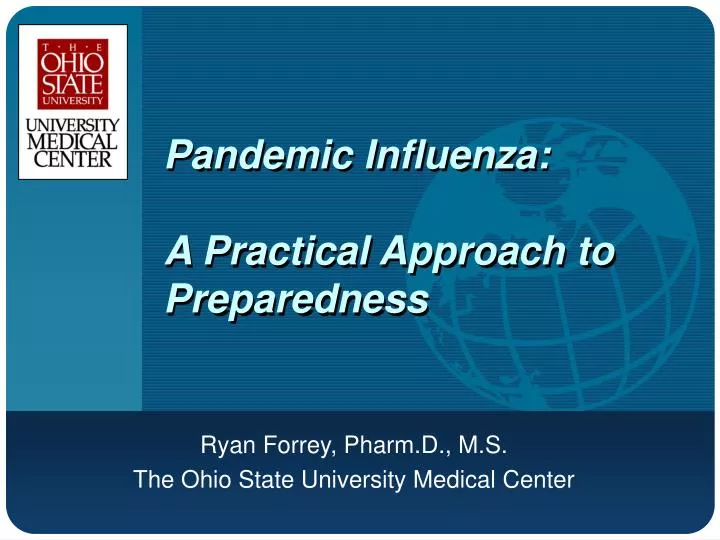 pandemic influenza a practical approach to preparedness