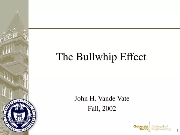 the bullwhip effect
