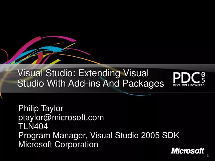 visual studio extending visual studio with add ins and packages