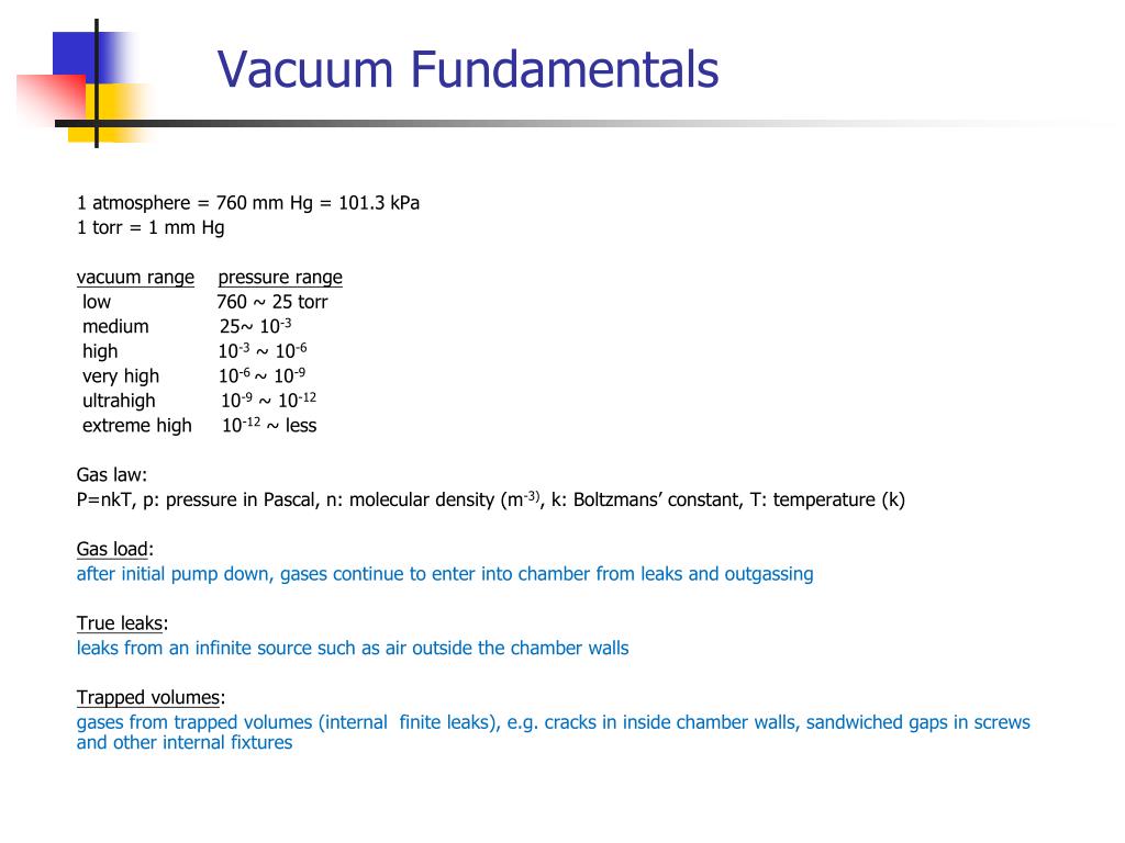 Vidul PPT - Vacuum Fundamentals PowerPoint Presentation, free download - ID:47215
