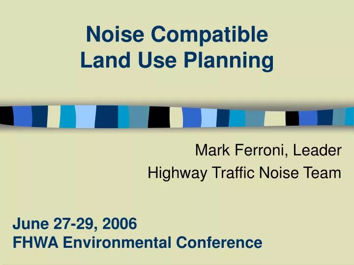 noise compatible land use planning