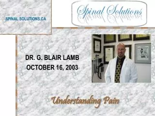 SPINAL SOLUTIONS.CA