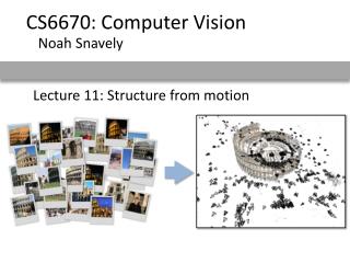 Lecture 11: Structure from motion