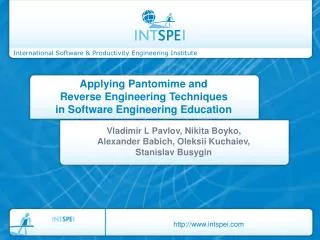 Applying Pantomime and Reverse Engineering Techniques in Software Engineering Education