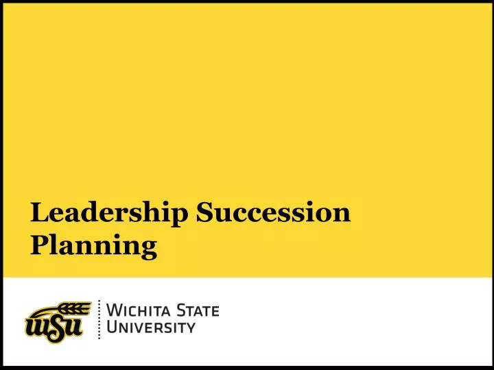 leadership succession planning