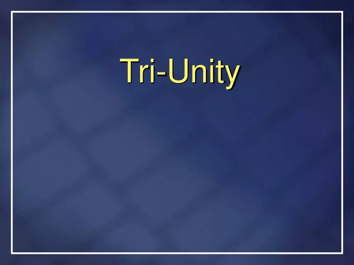 tri unity