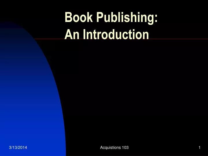 book publishing an introduction