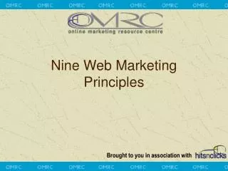 Nine Web Marketing Principles