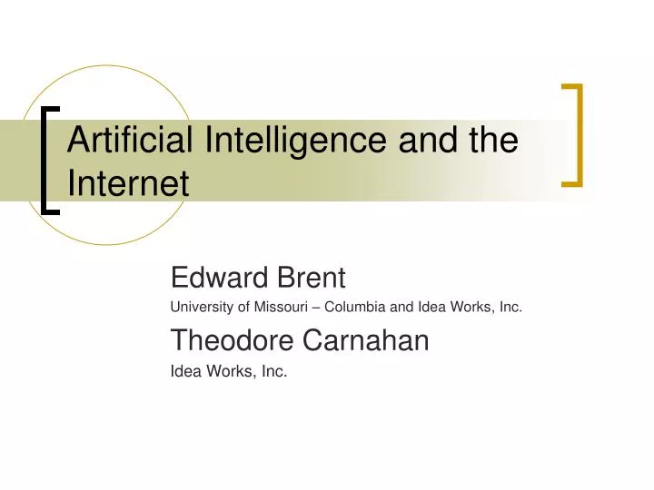 artificial intelligence and the internet