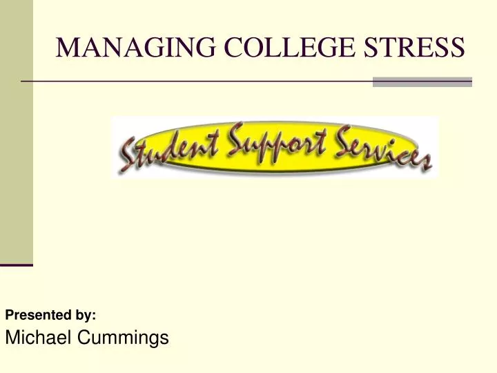 managing college stress
