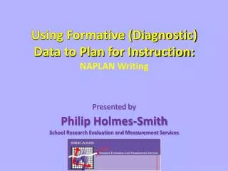Using Formative (Diagnostic) Data to Plan for Instruction: NAPLAN Writing
