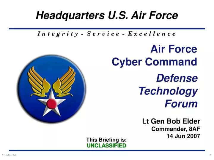 air force cyber command defense technology forum