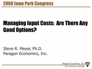 2008 Iowa Pork Congress